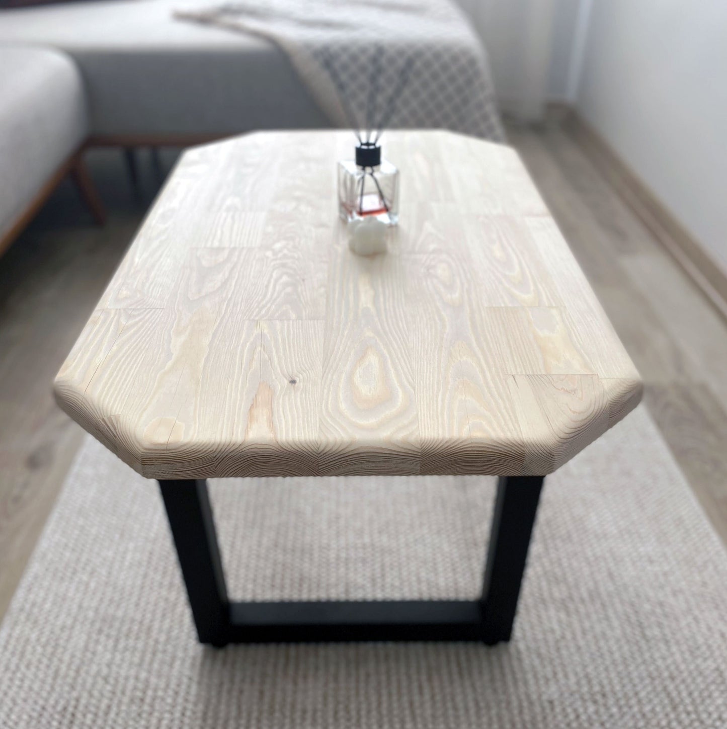 Customizable Solid Wood Coffee Table, Non-Toxic Unfinished Table