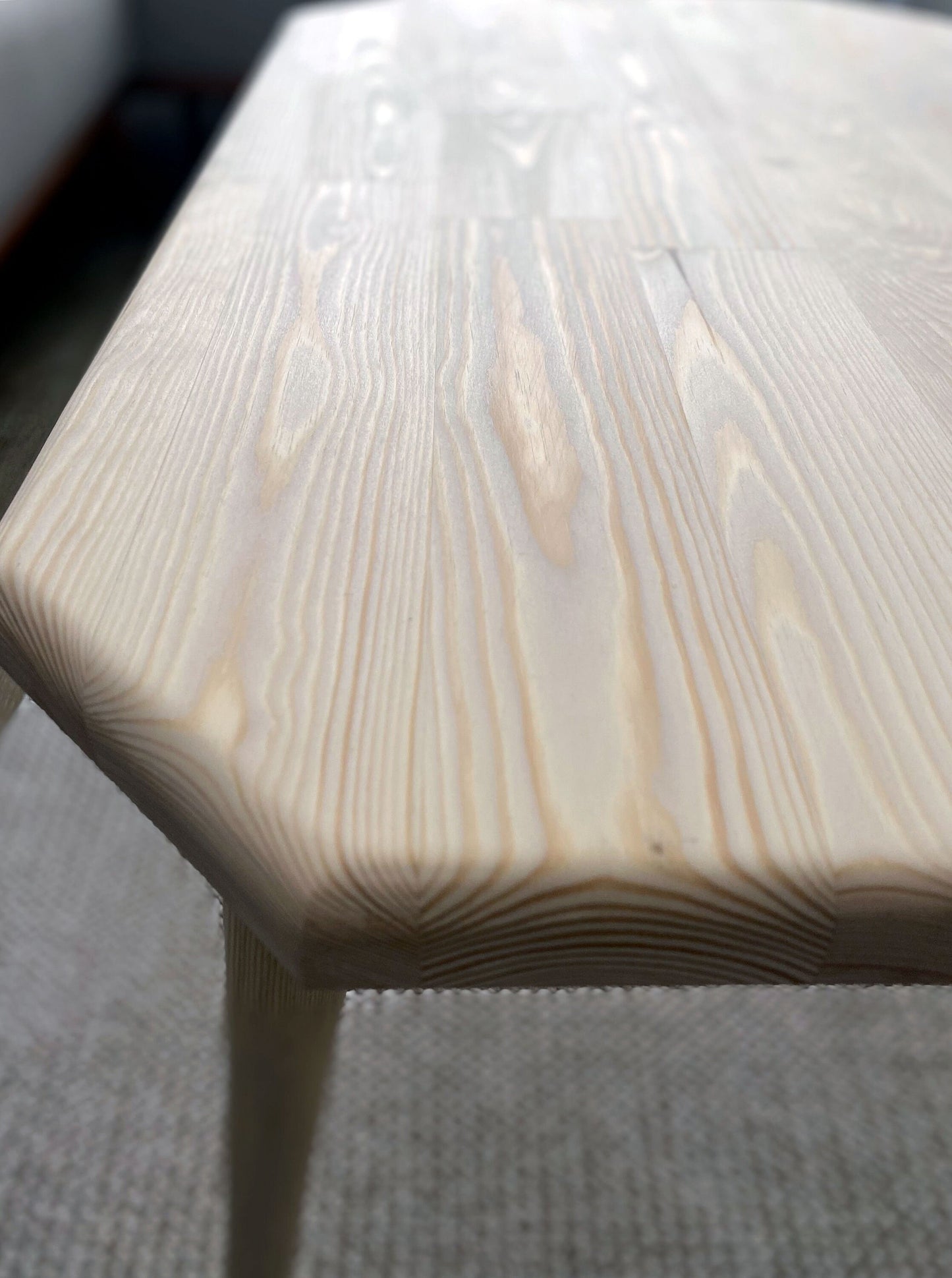 Customizable Solid Wood Coffee Table, Non-Toxic Unfinished Table